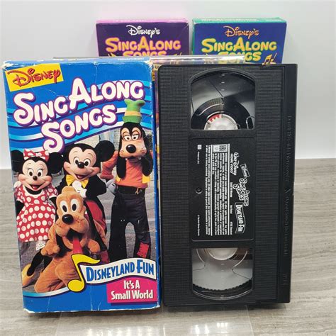 Disney Sing Along Songs VHS Lot Disneyland Fun Be Our Guest Fliks Musical EBay