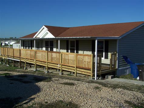 These products are manufactured at our redlands, ca facility. Custom Deck Steel Awning Attached to Manufactured Home ...