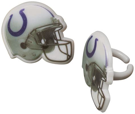 Nfl Indianapolis Colts Helmet Cupcake Rings Decopac