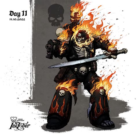 Warhammer 40000 Legion Of The Damned By Egor Ursus On Deviantart
