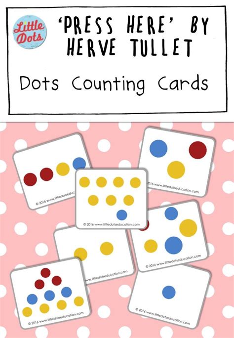 Free Dots Counting Cards Based On The Book Press Here By Herve Tullet
