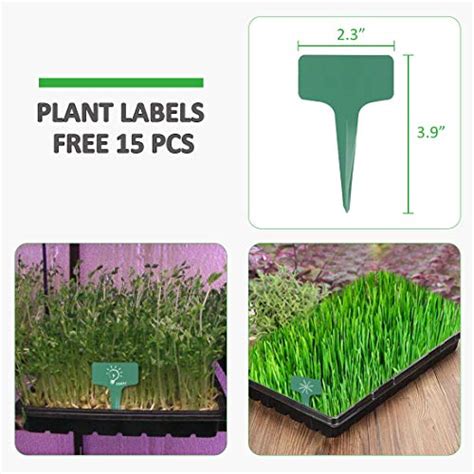 Growneer 12 Packs 15 X 11 X 26 Inches Plastic Growing Trays With 15