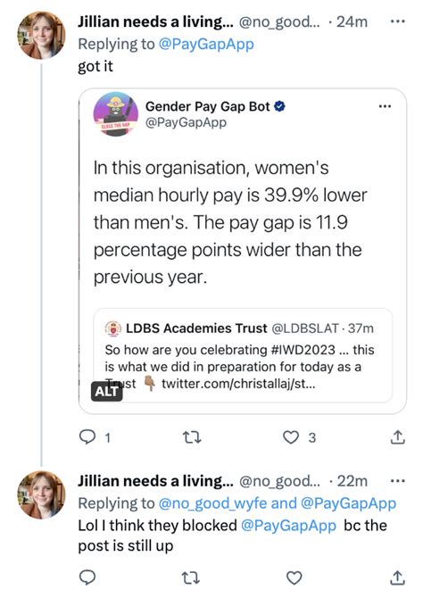 Rev Poppy Haze On Twitter RT Molly0xFFF Happy Gender Pay Gap Bot Day To All Who Celebrate