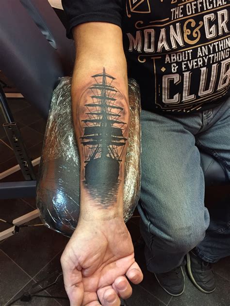 Tall ship tattoo | Ship tattoo, Tattoos, Body art