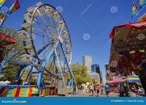 Thrill Rides At The Famous Cinco De Mayo Festival Editorial Stock Photo