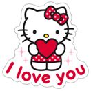 Hello Kitty Valentines sticker 7