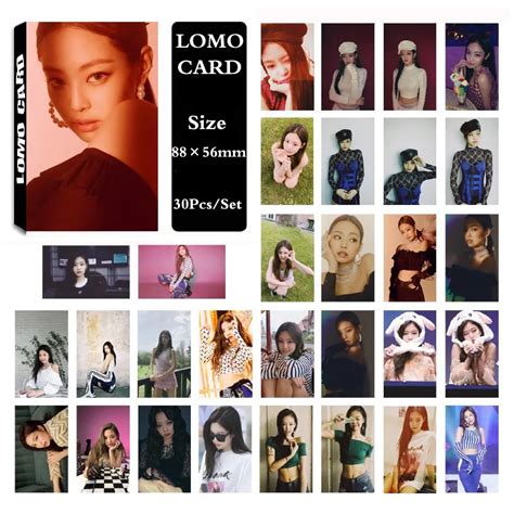 Yanzixg Kpop Blackpink Album Square Up Jennie Self Made Paper Lomo Card
