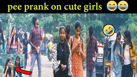 Pee Prank On Cute Girls 2022 Susu Prank In India 2022 Peeing In Public Prank On Girl S