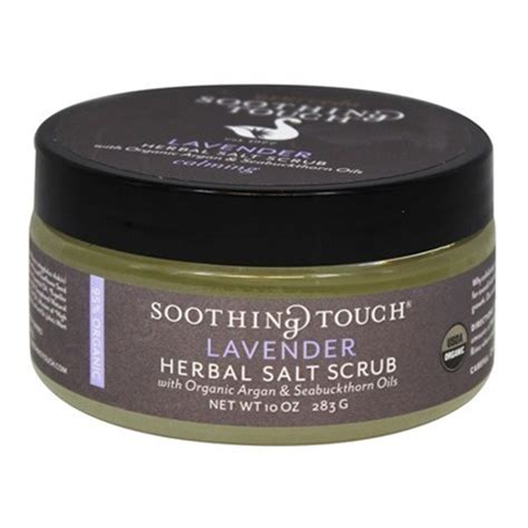 Soothing Touch Organic Herbal Salt Scrub Calming Lavender 10 Oz 2 Pack