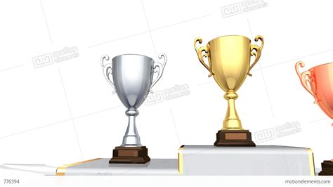 Podium Prize Trophy Cup Fa2w Hd Stock Animation 776394