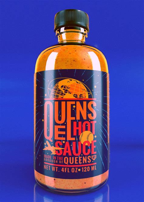 This Hot Sauce Is Repping Queens In A Bold Way Hot Sauce Packaging Packaging Design Bottle