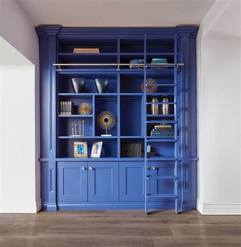 Our Blue Home Library Design Neville Johnson