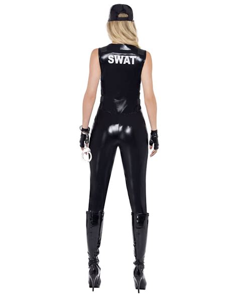 Sexy Swat Girl Costume Fbi Agent Costume As Coveralls Horror