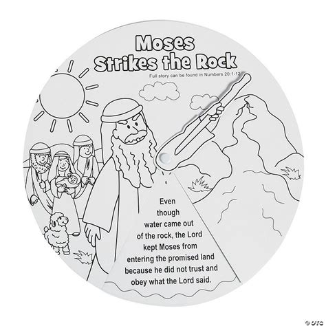 Color Your Own Moses Strikes The Rock Wheels Discontinued