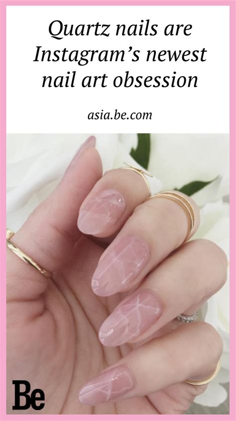 These Rose Quartz Nails Are Instagram’s Newest Nail Art Obsession Rose Quartz Nails Quartz