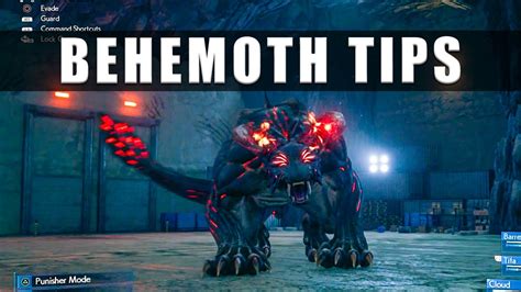 Final Fantasy 7 Remake Type 0 Behemoth Boss Fight Tips How To Beat