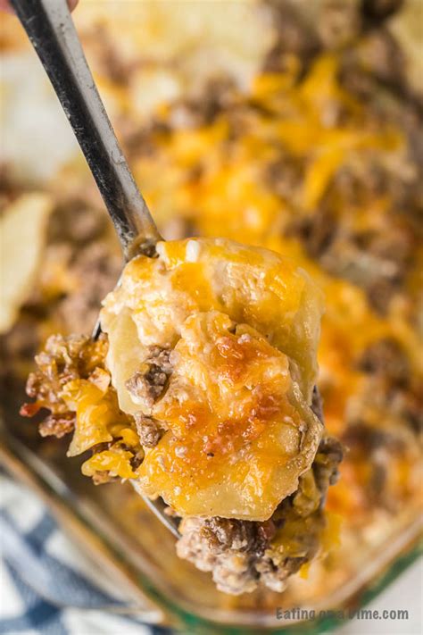 Hamburger Potato Casserole Recipe Easy Hamburger Casserole