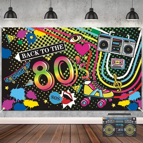 Buy 80s Party Decorations 80s Themed Party Banner Back To The 80s
