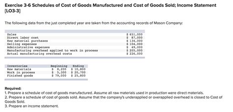 Cost of goods manufactured is the total cost incurred by a manufacturing company to manufacture product(s) during a particular period of time. Answered: Exercise 3-6 Schedules of Cost of Goods… | bartleby
