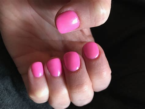 Bubblegum Pink Powder Dip Nails Bubblegum Pink Nails Dipped Nails
