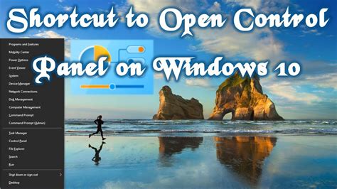 You can open control panel to change the appearance of your desktop, start menu, update hardware drivers, manage scheduled tasks and do many other things. Shortcut to Open Control Panel in Windows 10 - YouTube
