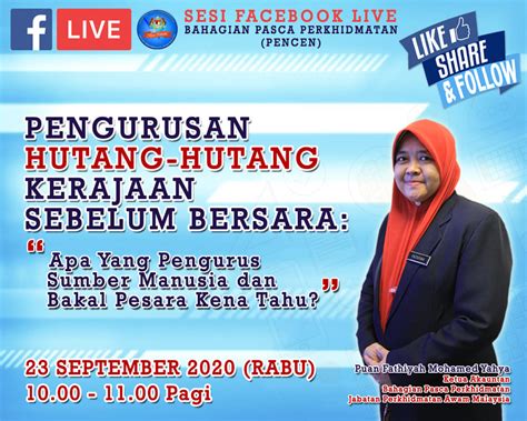 5 wawasan jpa menjadikan jabatan perkhidmatan awam sebuah organisasi bertaraf dunia dalam perancangan, pembangunan dan. Bahagian Pasca Perkhidmatan (PENCEN) - Home | Facebook