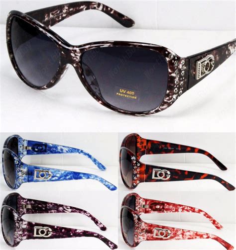 new dg eyewear womens rhinestones sunglasses designer vintage fashion retro wrap ebay