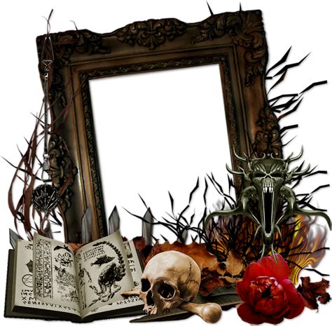 Cadre Gothique Png Cluster Halloweengothic Frame Png