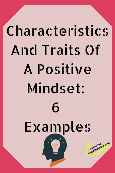 Characteristics And Traits Of A Positive Mindset 6 Examples Positive Attitude Positive