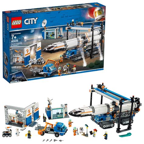 Lego City Space Rocket Assembly And Transport 60229 Toy Set 1055 Pieces