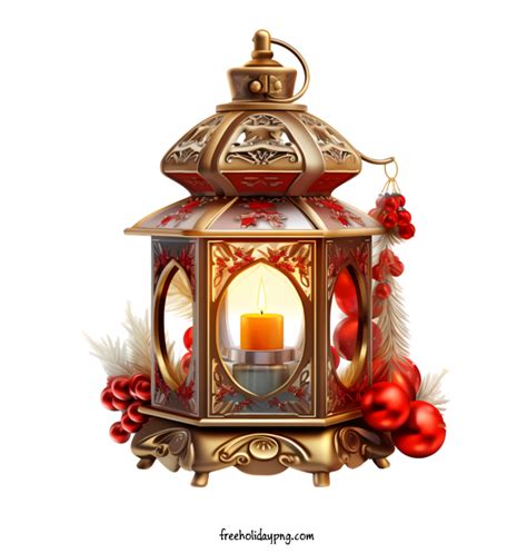 Christmas Christmas Lantern Gold Candle For Christmas Lantern For
