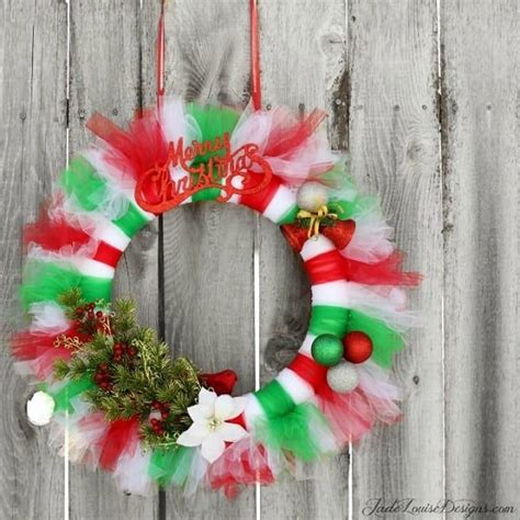 20 Diy Christmas Wreaths Made From Dollar Store Supplies Christmas