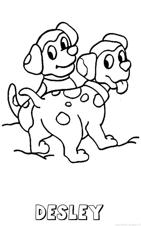 Desley Hond Puppies Naam Kleurplaat