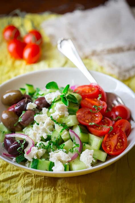 15 Minute Greek Cucumber Salad Healthy Seasonal Recipes