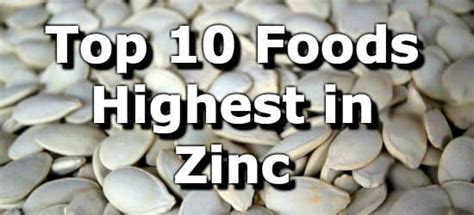 Oysters are a powerhouse of zinc followed by red meat and poultry. Top 10 Foods High in Zinc - Health Reversal