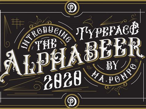 Alpha Beer Vintage Font By Pompo Pretty Fonts Beautiful Fonts Cool