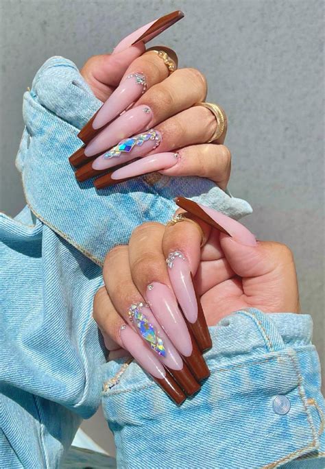 38 Elegant French Tip Coffin Nails Youll Love In Summer Page 33 Of