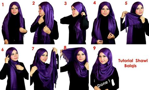 Cara Pakai Hijab Shawl With Hijab Tutorial Hijab Style Tutorial