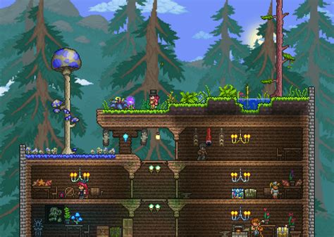 I Just Bought Terraria This Is My First World And I Decided To Build
