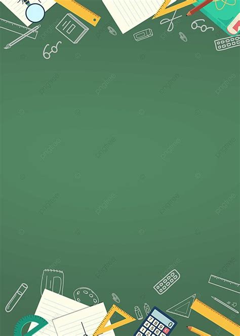 Education Learning Blackboard Cartoon Background Wallpaper Image For