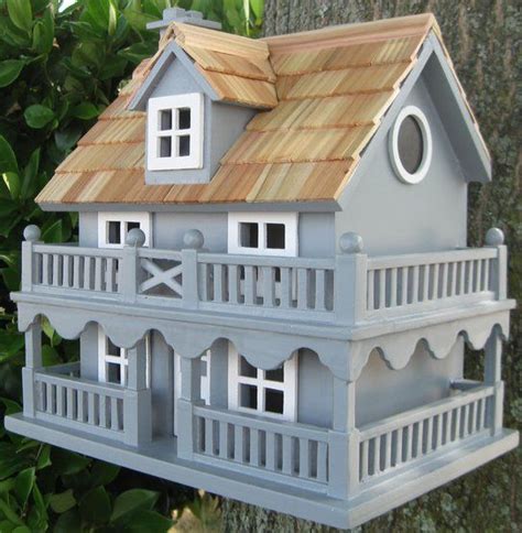 Novelty Cottage Bird House Yard Envy Wooden Cottage Bird Houses