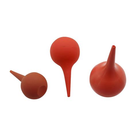 30 60 90ml red rubber ear bulb dropper suction ear washing syringe squeeze laboratory rubber