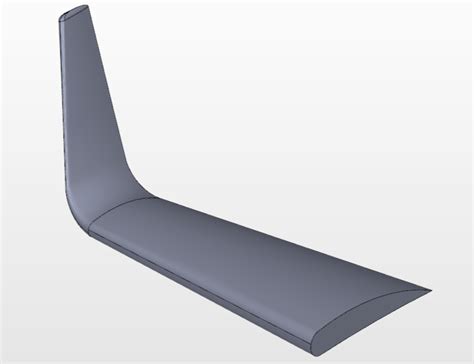 Kc 135 Airfoil Series Winglet Design 3d Cad Model Library Grabcad