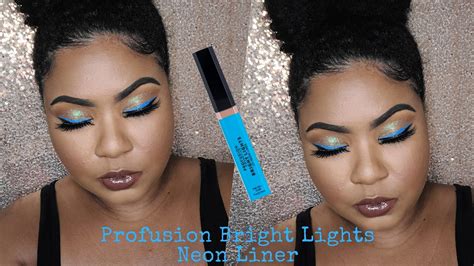 Profusion Bright Lights Neon Liner 💙 Demo And Review Youtube