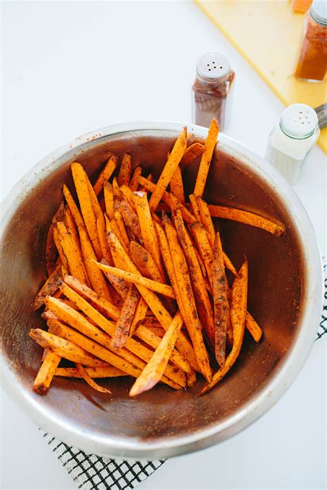 Cooked them for 10 minutes, turning. How To Make Sweet Potato Fries In The Oven! — Brooke ...