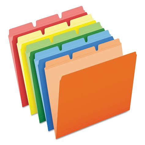 Pendaflex Ready Tab File Folders 13 Cut Top Tab Letter Assorted