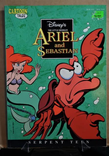walt disney s ariel and sebastian comic book 1992 little mermaid cartoon tales 2 50 picclick