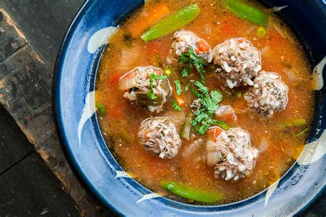 Albondigas Soup Mexican Meatball Soup Recipe