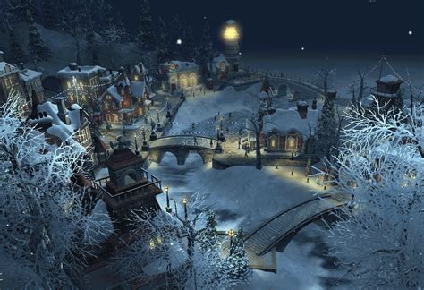 Download Snow Village 3d Screensaver