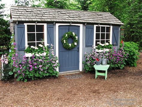 Colour lasts up to five years. Garden Shed Paint Ideas - DECOREDO